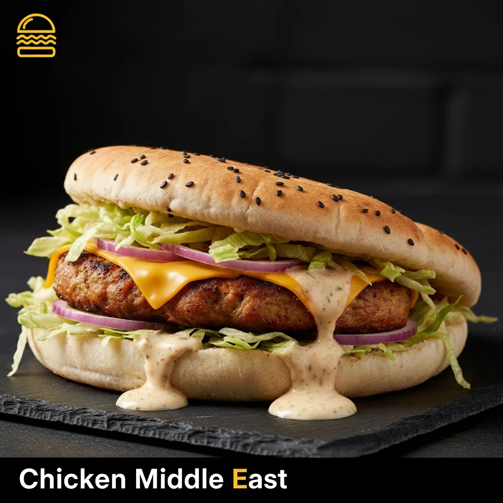 The Chicken Middle Eastern burger